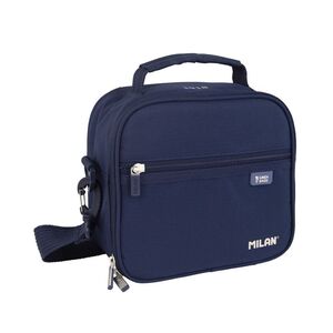 MILAN BOLSA ISOTÉRMICA PORTA ALIMENTOS - 3 RECIPIENTES AZUL MARINO SERIE 1918