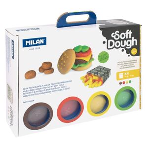 MILAN MALETÍN PASTA MODELAR SOFT DOUGH CON HERRAMIENTAS 'CASA DELAS HAMBURGUESAS'
