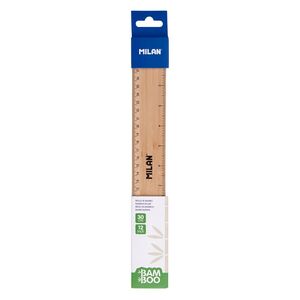 MILAN REGLA GRUESA 30CM. BAMBÚ