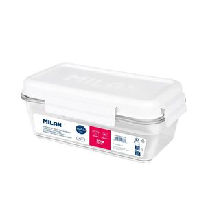 FIAMBRERA TRITÁN RECTANGULAR 1,2L. MILAN NATA® 624 BLANCO