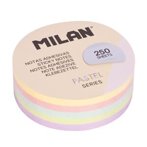 MILAN NOTAS ADHESIVAS Ø 67MM. REDONDAS PASTEL