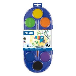 MILAN ACUARELAS ESTUCHE 10 COLORES 45MM.