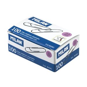 MILAN CLIPS NIQUELADOS Nº 2 33MM.