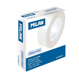 MILAN CINTA ADHESIVA 33M. X 19MM. INVISIBLE