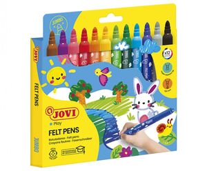 JOVI ROTULADORES JUMBO 12 COLORES