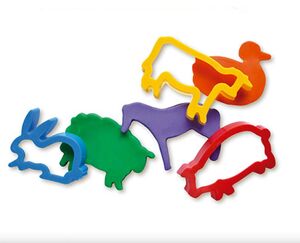 JOVI MOLDES ANIMALES GRANJA 6 UNDS.