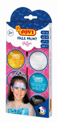 JOVI MAQUILLAJE CREMA 6 COLORES PRINCESAS