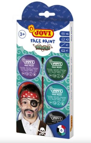 JOVI MAQUILLAJE CREMA 6 COLORES PIRATAS