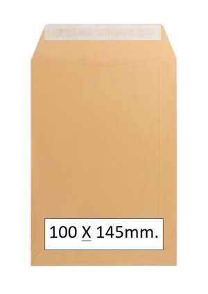 SAM SOBRE BOLSA 100 X 145MM. KRAFT SALARIOS 1000 UNDS.