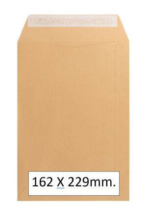 SAM SOBRE BOLSA 162 X 229MM. KRAFT 250 UNDS.