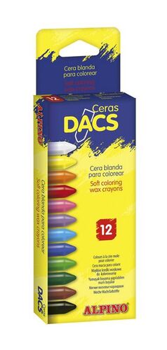 DACS CERAS BLANDAS 12 COLORES