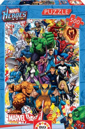 EDUCA PUZZLE 500 PIEZAS HEROES MARVEL