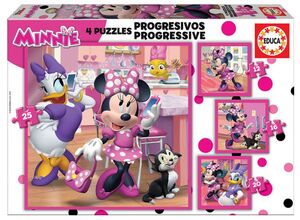 EDUCA PUZZLE PROGRESIVOS MINNIE HAPPY HELPERS 12-16-20-25 PIEZAS