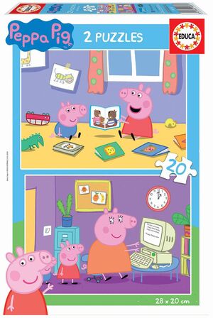 EDUCA PUZZLE 2 X 20 PIEZAS PEPPA PIG