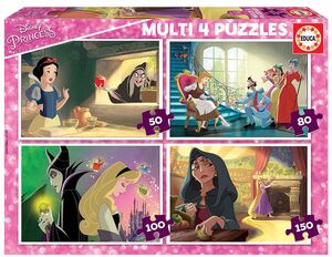 EDUCA PUZZLE MULTI 4 PROGRESIVO VILLANOS DISNEY