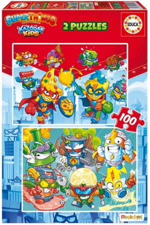 EDUCA PUZZLE 2 X 100 PIEZAS SUPERTHINGS