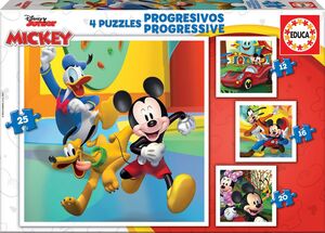 EDUCA PUZZLE EDUCA PROGRESIVOS MICKEY & FRIENDS 12-16-20-25