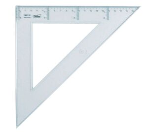 SAFTA ESCUADRA CRISTAL 30CM.