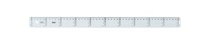 SAFTA REGLA CRISTAL 50CM.