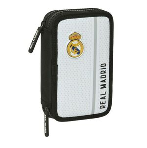 SAFTA PLUMIER DOBLE PEQUEÑO 28 PIEZAS REAL MADRID 24/25