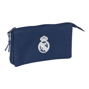 SAFTA ESTUCHE PORTATODO TRIPLE REAL MADRID AZUL MARINO