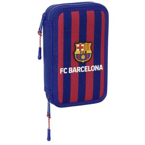 SAFTA PLUMIER DOBLE PEQUEÑO 28 PIEZAS FC BARCELONA