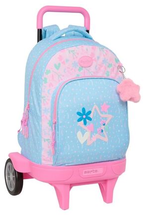 SAFTA MOCHILA 45CM. CON CARRO COMPACT EVOLUTION BLACKFIT8 SMILE