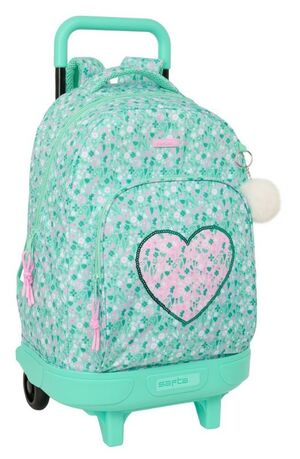 SAFTA MOCHILA 45CM. CON CARRO COMPACT EXTRAIBLE SAFTA CUORE