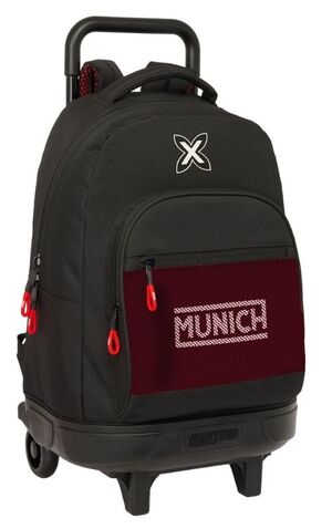 SAFTA MOCHILA 45CM. CON CARRO COMPACT EXTRAIBLE MUNICH VULCAN