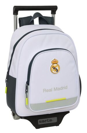 SAFTA MOCHILA INFANTIL CON CARRO 705 REAL MADRID 1ª EQUIPACIÓN 25/26