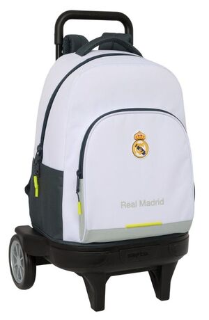SAFTA MOCHILA 45CM. CON CARRO COMPACT EVOLUTION REAL MADRID 1ª EQUIPACIÓN 25/26