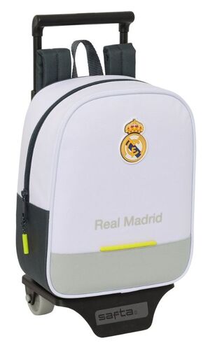 SAFTA MOCHILA INFANTIL 27CM. CON CARRO REAL MADRID 1ª EQUIPACIÓN 25/26
