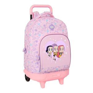 SAFTA MOCHILA CON CARRO COMPACT EXTRAIBLE K-POP DEMON HUNTERS CHIBI