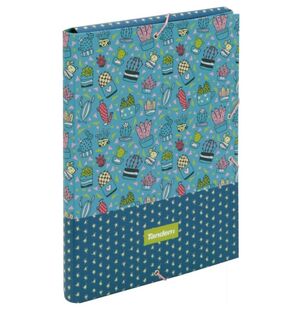 CARPETA FOLIO CON SOLAPAS Y GOMAS TANDEM CACTUS