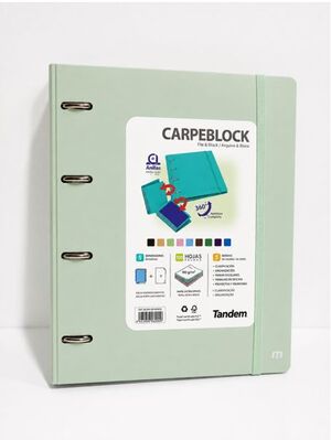 TANDEM CARPEBLOC A4+ PP FOAM STYLE VERDE PASTEL