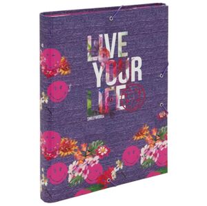 CARPETA FOLIO CON SOLAPAS Y SMILEY YOU