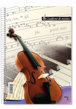 PACSA BLOC FOLIO MÚSICA 16 PENTAGRAMAS 20 HOJAS