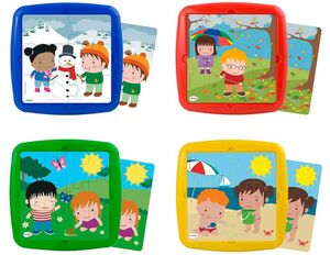 MINILAND SET 4 PUZZLES LAS ESTACIONES