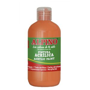 ALPINO PINTURA ACRÍLICA 250ML. NARANJA