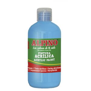 ALPINO PINTURA ACRÍLICA 250ML. AZUL CIAN