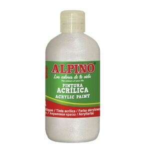 ALPINO PINTURA ACRÍLICA 250ML. BLANCA METALIZADA