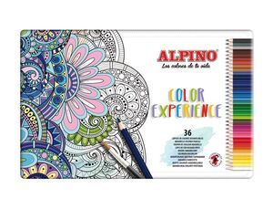 ALPINO LÁPICES DE MADERA 36 COLORES ACUARELABLES DUAL ARTIST