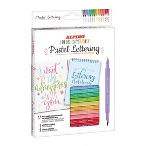 ALPINO KIT COLOR EXPERIENCE LETTERING PASTEL