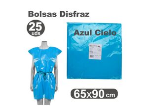 FIXO KIDS! BOLSA DISFRAZ 65 X 90CM. 25 UNIDADES AZUL CLARO