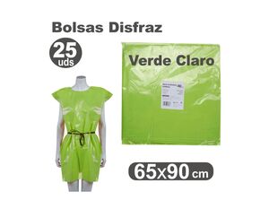 FIXO KIDS! BOLSA DISFRAZ 65 X 90CM. 25 UNIDADES VERDE CLARO