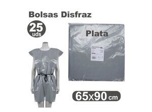 FIXO KIDS! BOLSA DISFRAZ 65 X 90CM. 25 UNIDADES PLATA