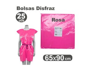 FIXO KIDS! BOLSA DISFRAZ 65 X 90CM. 25 UNIDADES ROSA