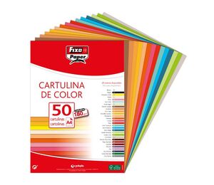 FIXO CARTULINAS A4 180G. 50 UNDS. FUCSIA