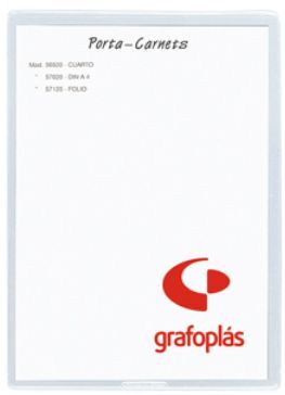 GRAFOPLAS FUNDA PVC 115 X 76MM. 