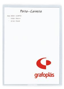 GRAFOPLAS FUNDA PVC 105 X 155MM.